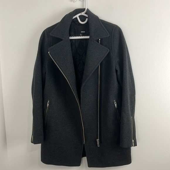 Aritzia Wilfred Free Fei Grey Wool Coat - Picture 10 of 14